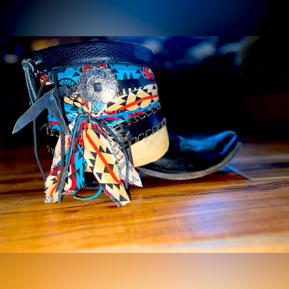 Neverendingthreads Shoes - Vintage Custom Handmade Cowgirl Booties